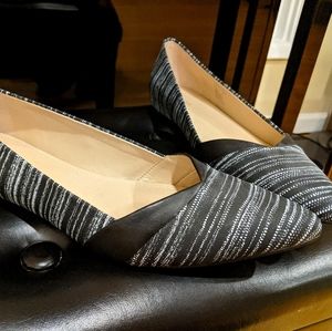 Calvin Klein flat pointy toe shoes